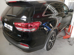 Фаркоп оцинкованный Galia H091A для Hyundai Santa Fe 2012-2018, Kia Sorento 2012-2015, 2015-(паспорт и сертификат в комплекте)(без электрики)