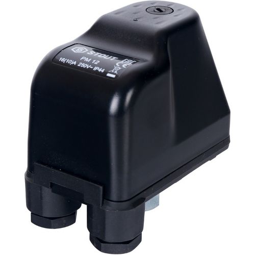 Реле давления Stout PM12G, 3-12 бар, 1/4", с накидной гайкой для водоснабжения SCS-0001-000012
