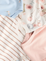 Лонгслив для девочки Next 409-201, 4 шт., Бежевый, Розовый, Голубой