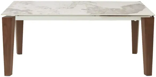 Стол ESMIR 180 GLOSS LUXURY PANDORA SOLID CERAMIC/орех