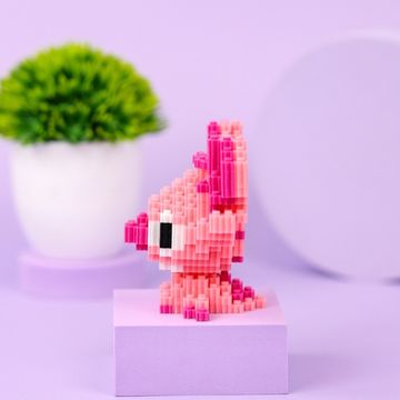 Конструктор Mini Blocks "Стич" розовый, 6003, (677 деталей)