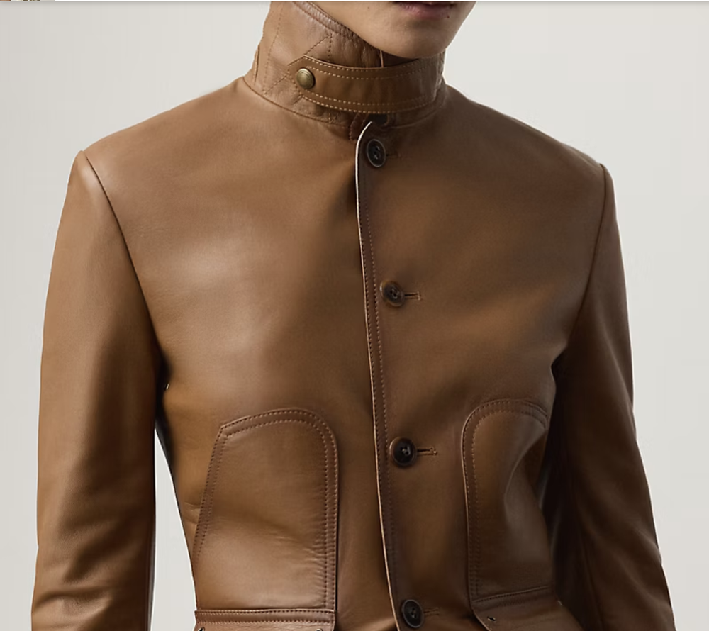 Пиджак Ralph Lauren Purple Label Naylor из натуральной кожи ягнёнка