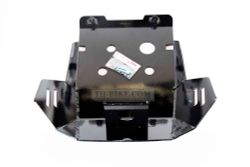 Skid Plate for Honda CRF300Rally (2021-UP). Aluminium, 4mm. Black (Gloss)