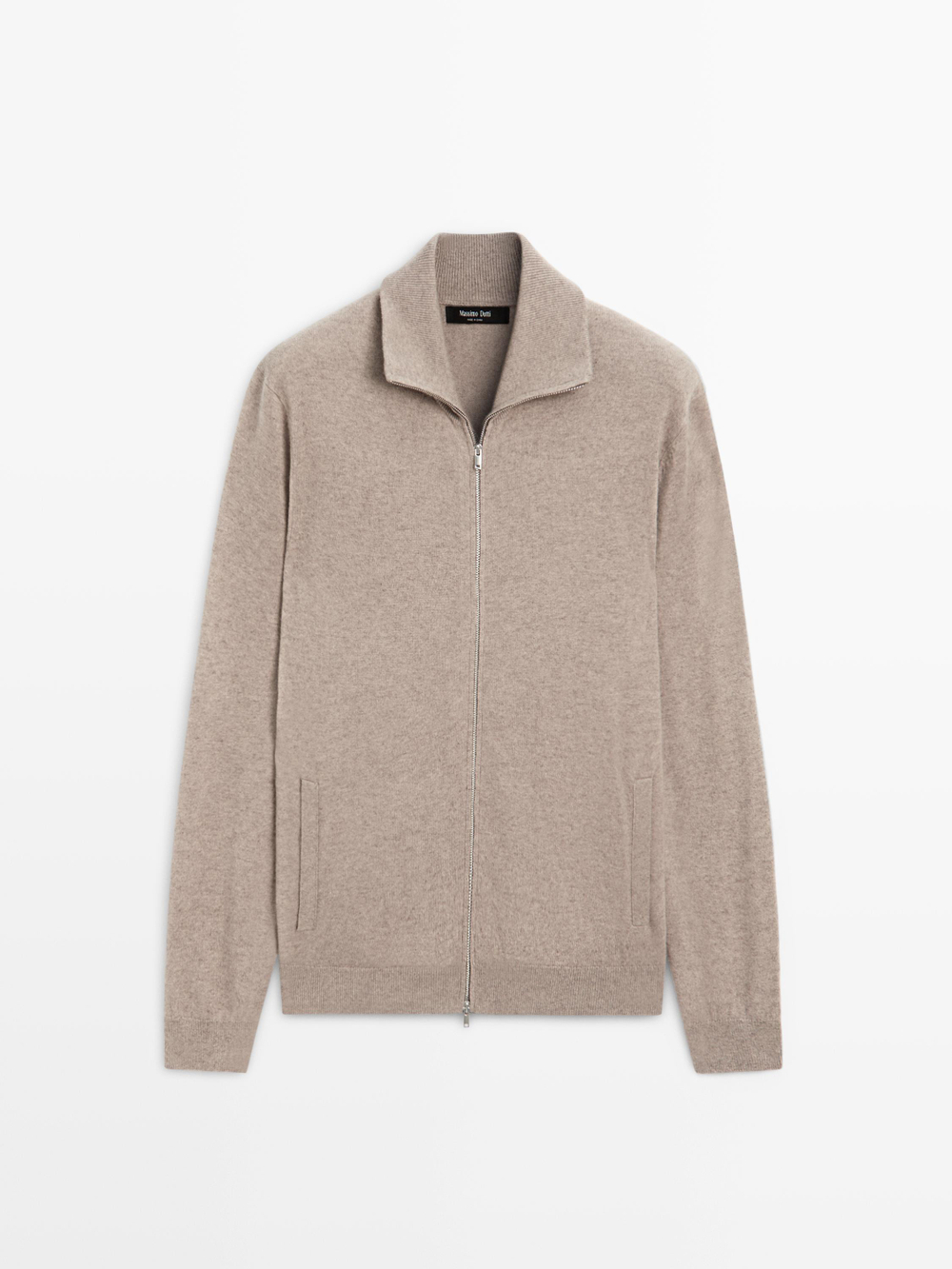 Massimo Dutti Кардиган на молнии, песочный