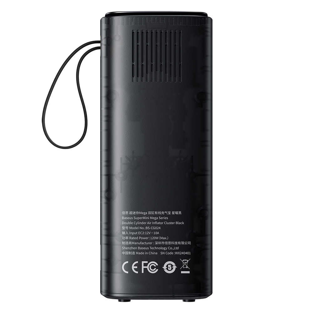 Автомобильный насос Baseus SuperMini Mega Series Double Cylinder Air Inflator