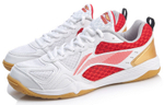 LINING Ma Long Signature Table Tennis Shoes "White Red" Women"s