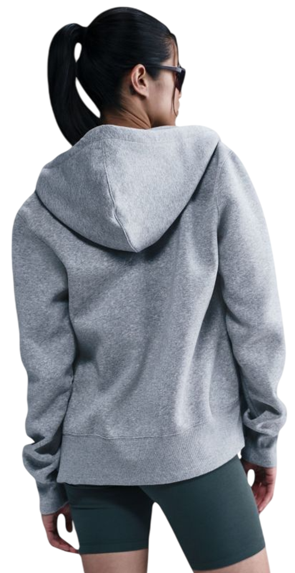 Женская Кофта теннисная Nike Sportswear Phoenix Fleece - темно-серый вереск/парус