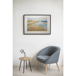 Картина авторская акварельная в паспарту 40х50 см на стену для интерьера "Приют рыбака на Белом море" "