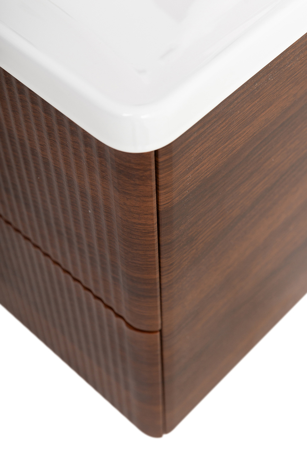 Подвесная тумба с раковиной Belbagno DUE, 80 см Noce DUE-800-2C-SO-NOCE-P + BB-8076-3-80