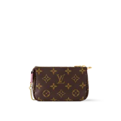 Клатч Louis Vuitton Mini Pochette Accessoires для женщин коричневый