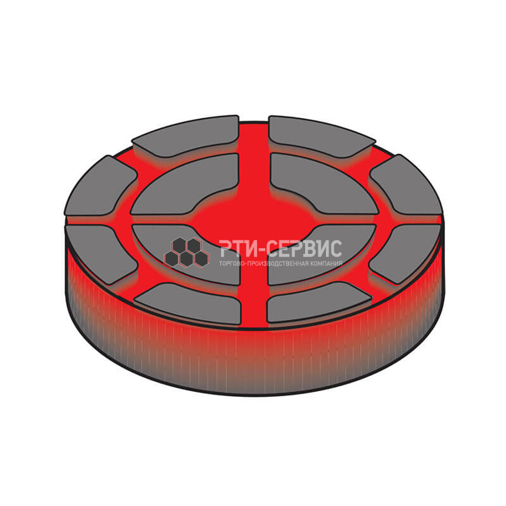 Резиновая накладка (РТИ-СЕРВИС 1038) для подъемников "Ravaglioli" (mid+)