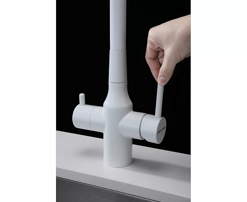 Смеситель для кухни Paulmark Salix Sa213419-WH белый матовый