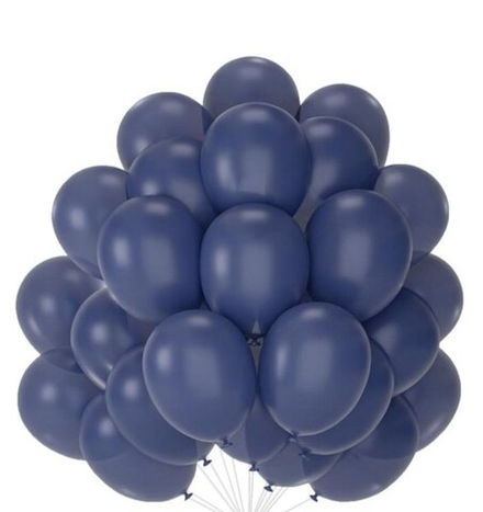 Шары пастель "Черника" (тёмно-синий)