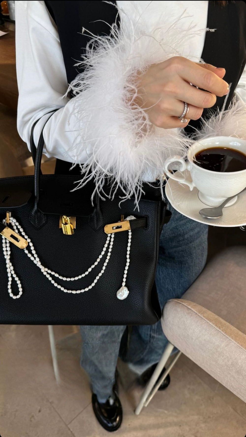 Колье-шарф Pearl