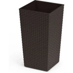 Кашпо напольное "Ротанг" 230х415мм (со вставкой)(мокко) (комплект 5 шт)