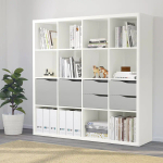 Вставка с дверцей - KALLAX IKEA/КАЛЛАКС ИКЕА, 33х33 см, серый/коричневый