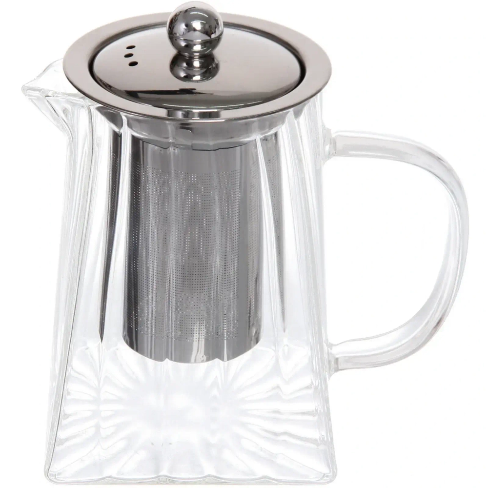 Чайник заварочный стеклянный 750мл «Bella cucina», трапеция