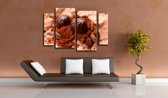Модульная картина"Шоколадное удовольствие"