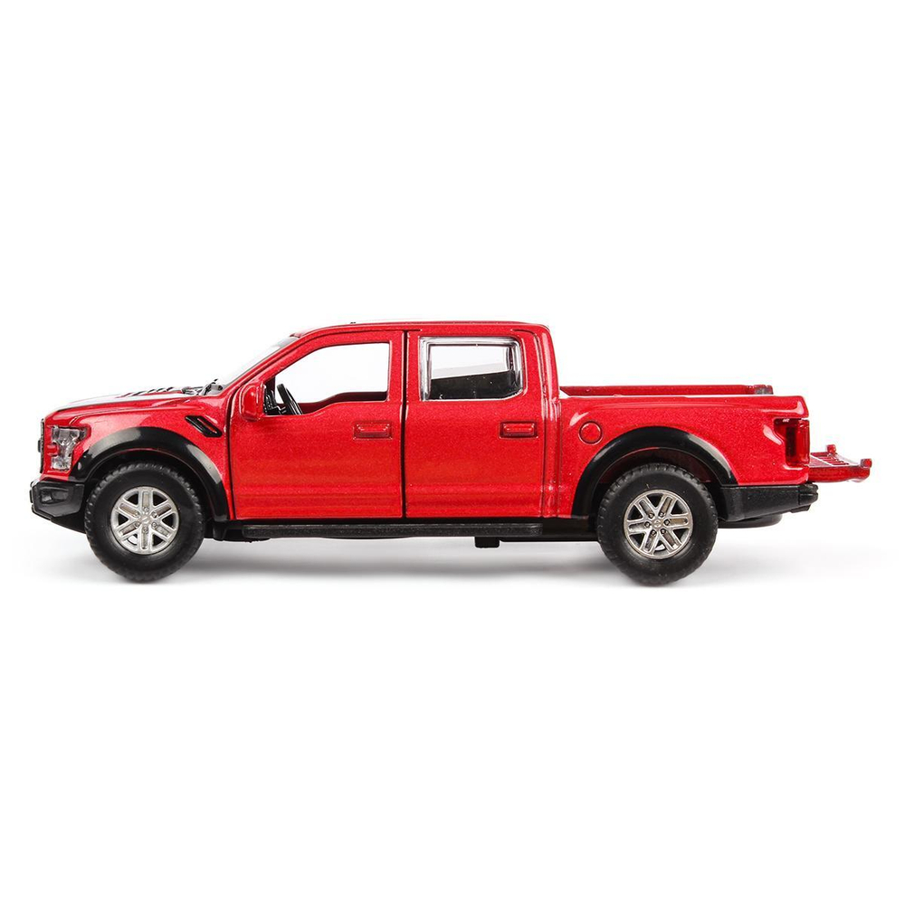 Модель ин. мет. "Ford F150 Raptor" 12см, двери, багаж, красный, в коробка F150RAP-12-RD (Технопарк)