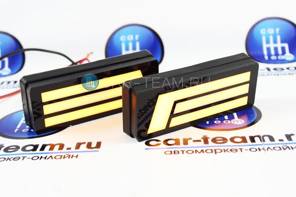 Светодиодные LED повторители поворота на Лада Нива 4x4 три полосы