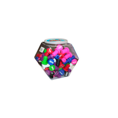 Грипстопы пластиковые"пробки" красные, логотип ODI, пара. F72EPJ red