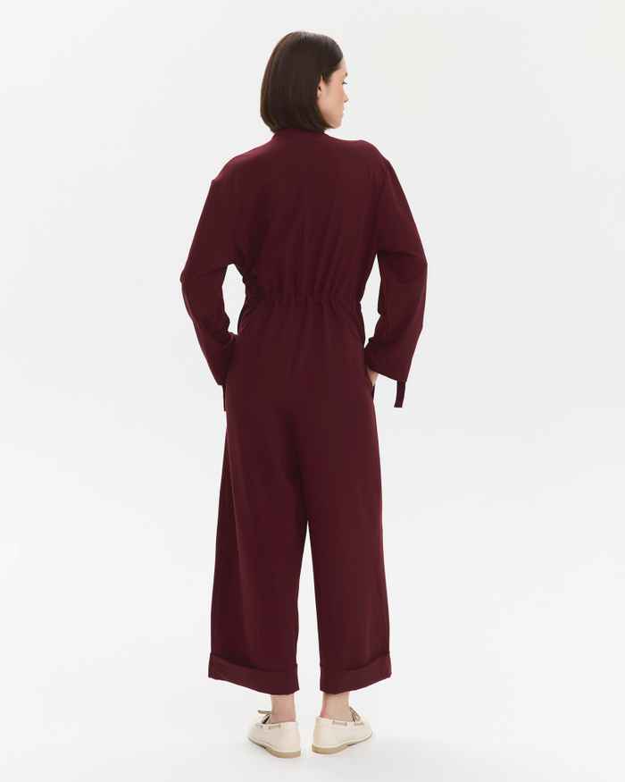 Комбинезон медицинский женский, бордо