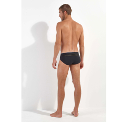 Мужские трусы брифы черные HOM SPORTS LAB Mini Briefs 402806_400004