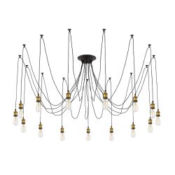 Citilux Эдисон CL451151 Люстра паук Венге Бронза