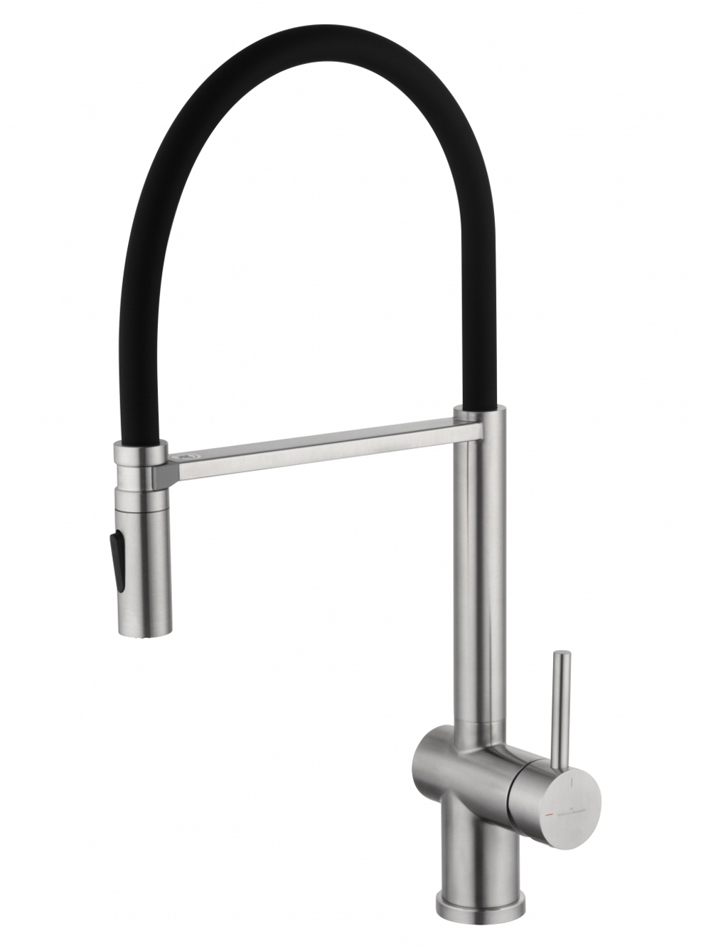 Смеситель для кухни с гибким изливом WONZON & WOGHAND, Брашированный никель (WW-88438003-BN)