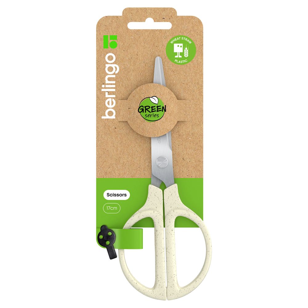 Ножницы 17см, Berlingo Green Series, симметричные