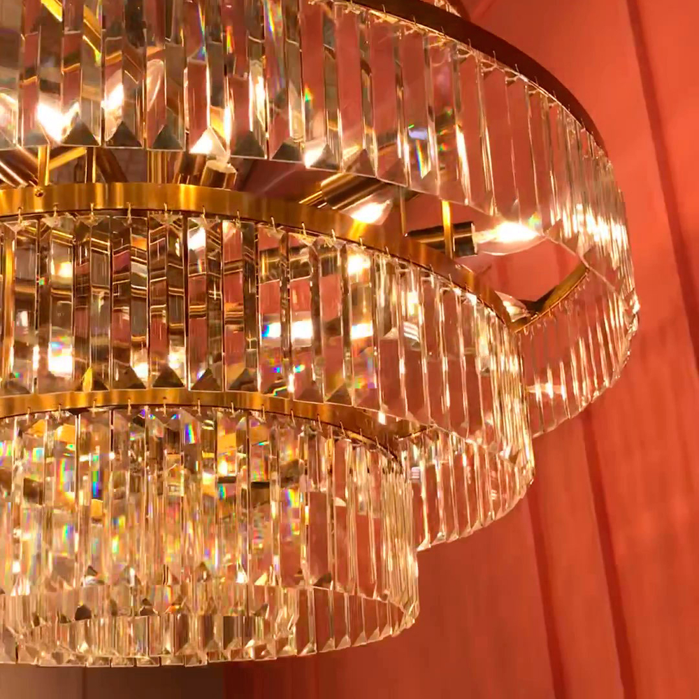 Люстра Cloyd ORDINAL-E C13 / Ø85 см - латунь (арт.10613)