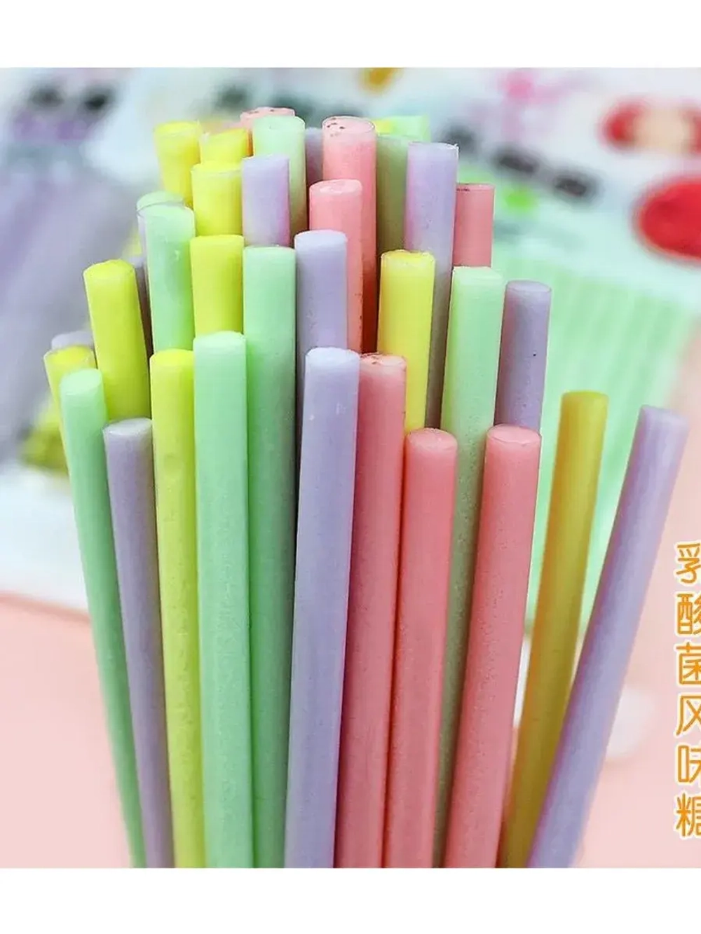 Конфеты йогуртовые трубочки со вкусом фруктов 30 г * 20 шт