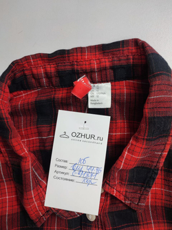 Рубашка в клетку 48 размер