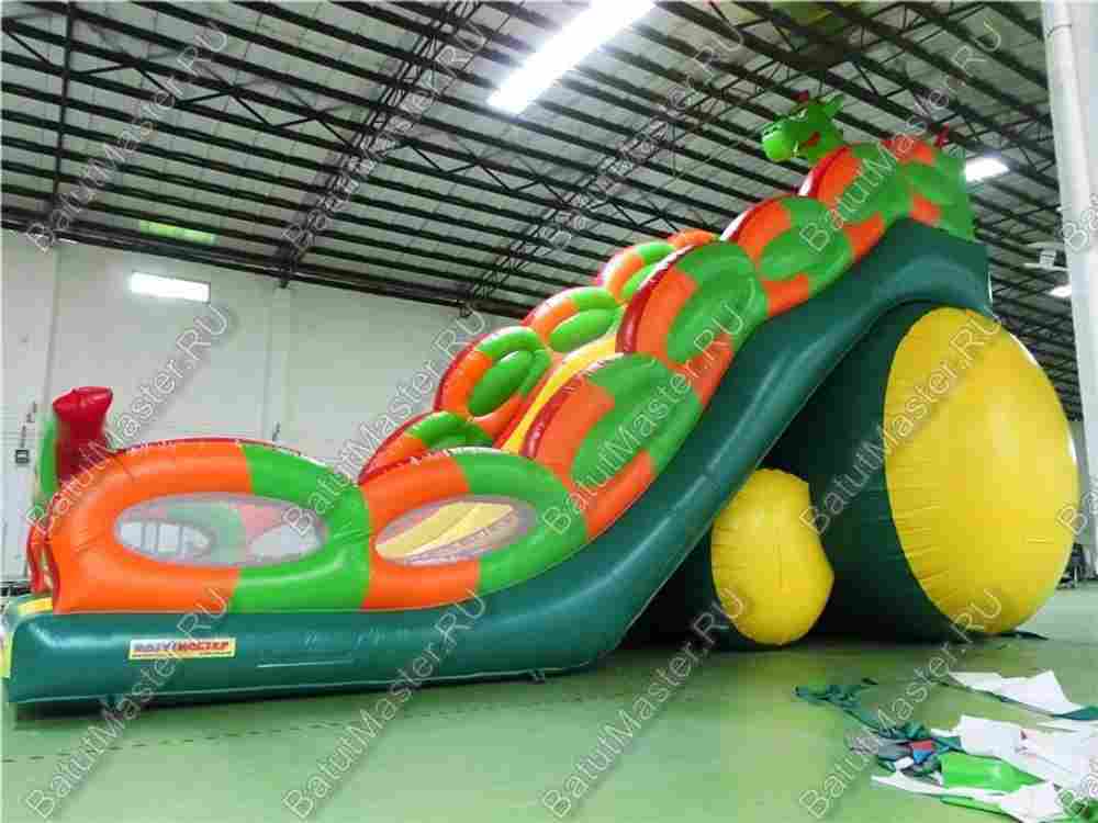 Коммерческий надувной батут-горка "Дракон" 15*7*9 м