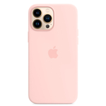 Силиконовый чехол с поддержкой MagSafe Apple Silicone Case для iPhone 13 Pro, Chalk Pink (Розовый мел)