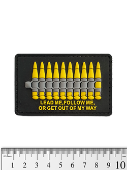 Шеврон Lead Me PVC. Жёлтый