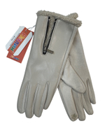 Перчатки. Женские. С замком. Материал верха: Эко кожа. Внутри плюш-флис. 12 шт в упаковке.