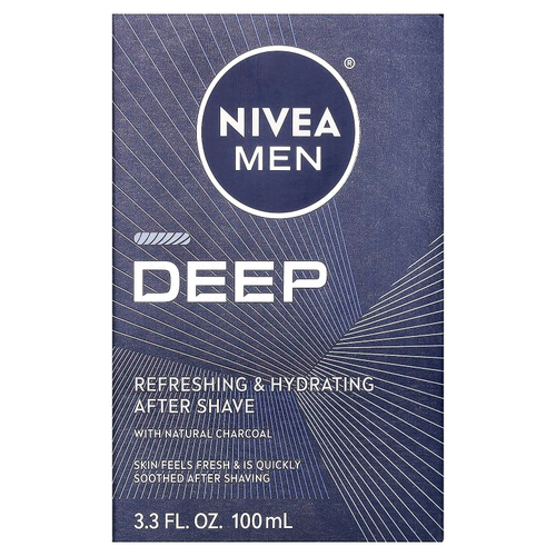 Nivea, Men, Deep, освежающее и увлажняющее средство после бритья, ваниль и бурбон, 100 мл (3,3 жидк. унции)