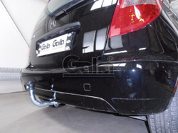 Фаркоп оцинкованный Galia M113A для Mercedes A-Class w169 2004-2012, Mercedes B-Class w245 2005-2011(паспорт и сертификат в комплекте)(без электрики)