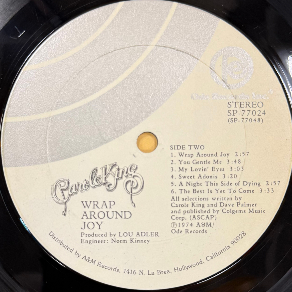Carole King ‎– Wrap Around Joy (США 1974г.)