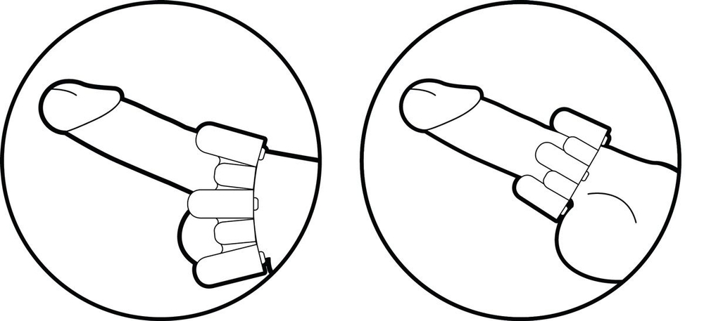 Розовое эрекционное кольцо с вибрацией Sixshot (Цвет: розовый)