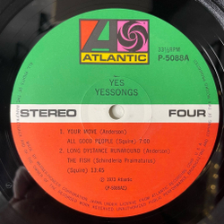 Винтажная виниловая пластинка LP Yes Yessongs (Japan 1973) (No Obi) Roundabout