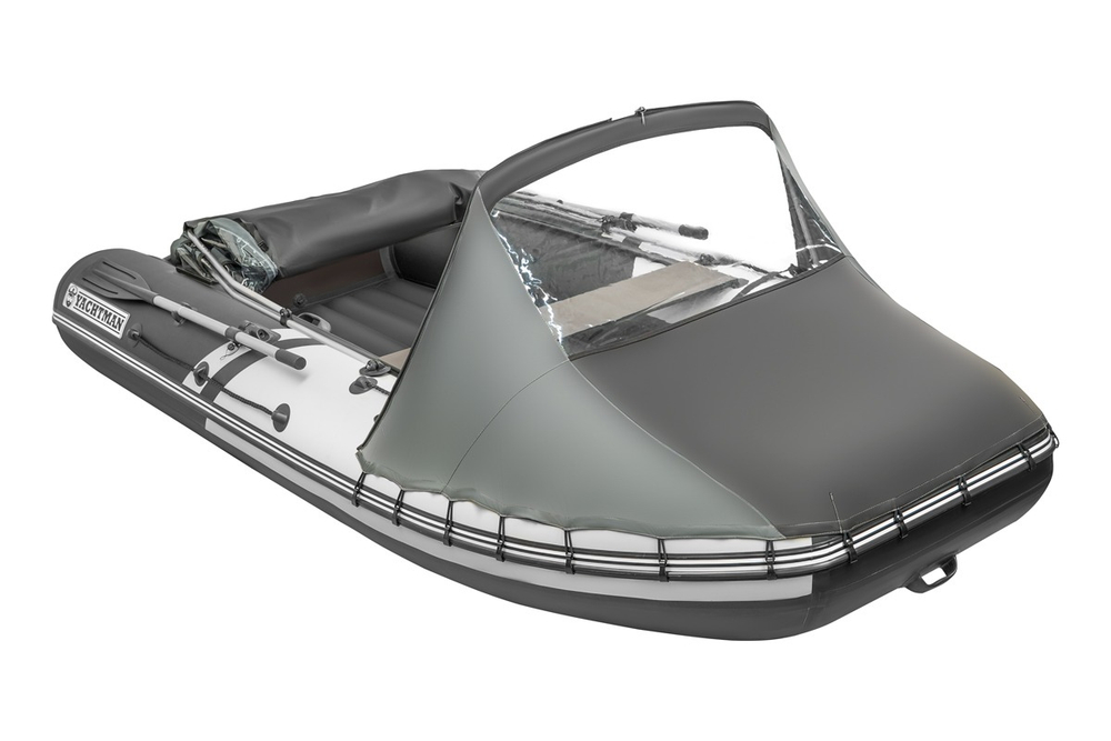 Тент трансформер КОМБИ Yachtman 360 НДНД (графит/черный)