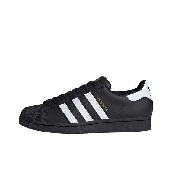 adidas originals Superstar Shell Head Trend Avant-garde Low Panel Shoes Male and Female Black and White