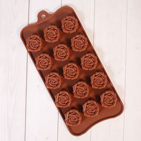 Силиконовая форма для шоколада "Клумба роз"