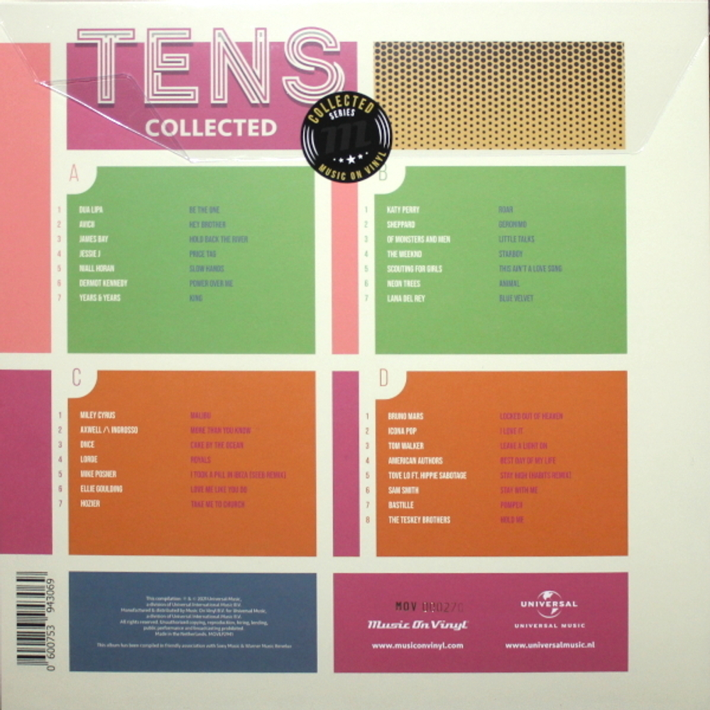 Сборник / Tens Collected (Coloured Vinyl)(2LP)