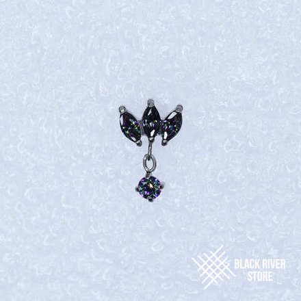 Pendant 3K Marquise Mystic Topaz