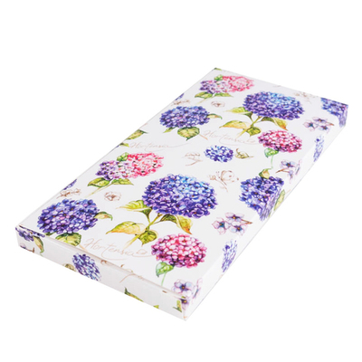 Упаковка для шоколадной плитки с окном "Гортензия" 180*90*14 мм