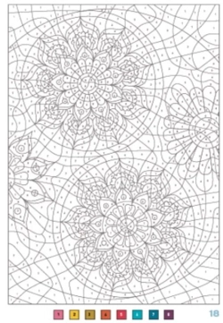 Раскраска по номерам Coloriages mysteres Disney Mandalas - раскраска Дисней Мандала / 9782019461669