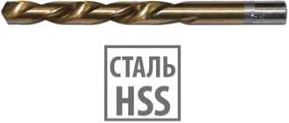Сверло по металлу нитрид титан 1.0 мм Pobedit